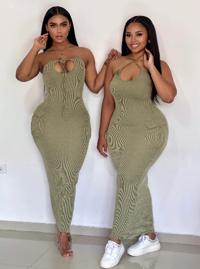 Vestido en Hilo cargo - 8085