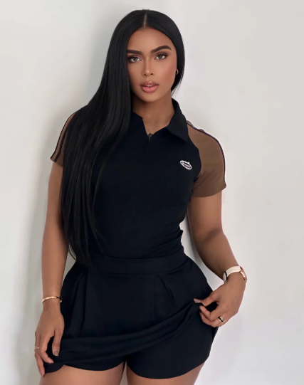 Conjunto falda plizada algodon - 3274