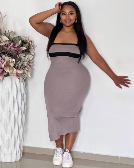 VESTIDO STRAPLESS HILO - MZ5291