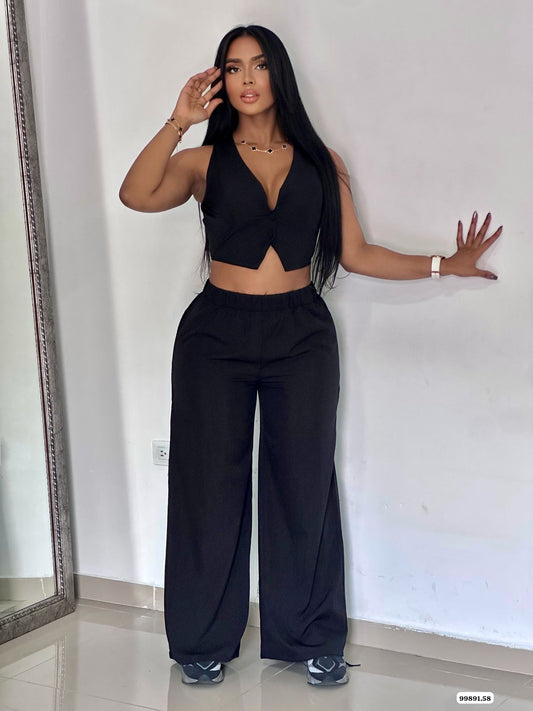 Conjunto con chaleco en tela antifluido - 99891